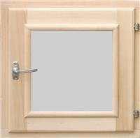 Форточка для сауны DoorWood (Дорвуд) 45х45 стеклопакет, хвоя