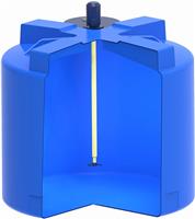 Емкость вертикальная ЭкоПром Т 2000 л под плотность до 1,5 г/куб.см, пропеллерная мешалка, синий