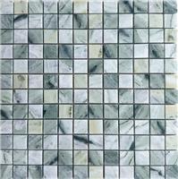 Мраморная мозаичная смесь StarMosaic Green Marble (JMST2502) 23х23