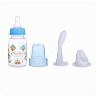 Бутылочка 3 в 1, в комплекте ложка и носик-поильник, 125 мл, от 0 мес., цвета МИКС (№1303167)