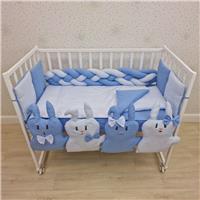 Комплект постельного белья 14 пр (борт + пододеяльник + одеяло + наволочка + подушка + простынь (бязь) (№1174-0-1бб_03) цвета в ассортименте