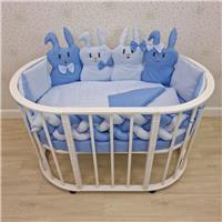 Комплект постельного белья 14 пр (борт + пододеяльник + одеяло + наволочка + подушка + простынь (бязь) (№1174-0-1бб_04) цвета в ассортименте