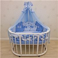 Комплект постельного белья 14 пр (борт + пододеяльник + одеяло + наволочка + подушка + простынь (бязь) (№1175-0-1бб_04) цвета в ассортименте