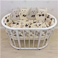 Комплект постельного белья 14 пр (борт + пододеяльник + одеяло + наволочка + подушка + простынь (бязь) (№1176-0-1бб_04) цвета в ассортименте