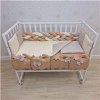 Комплект постельного белья 14 пр (борт + пододеяльник + одеяло + наволочка + подушка + простынь (бязь) (№1177-0-1бб_04) цвета в ассортименте