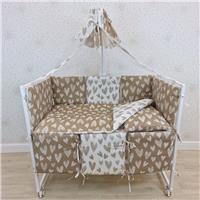 Комплект постельного белья 14 пр (балдахин + борт + пододеяльник + одеяло + наволочка + подушка + простынь (бязь) 6кв+2пр (№1146-0-1_06) цвета в ассортименте