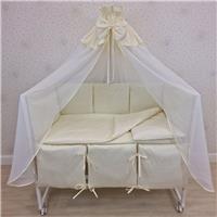 Комплект постельного белья 14 пр (балдахин + борт + пододеяльник + одеяло + наволочка + подушка + простынь (бязь) 6кв+2пр (№1148-4-1_03) цвета в ассортименте