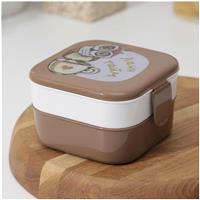 Контейнер для обеда IDEA «Совы», 2 отделения, 400 мл (№3749765)