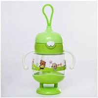 Поильник детский с силиконовой трубочкой, 250 мл., с ручками, цвет МИКС (№4780667)