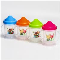 Поильник с ручками, твёрдый носик, 150 мл, цвет МИКС (№3791275)