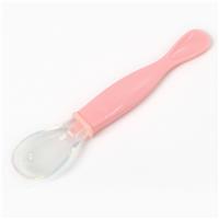 Ложка силиконовая, для кормления, цвет розовый (№10648505)