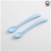 Набор детских ложек Follow Me, цвет голубой пастельный (№5131357)