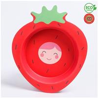 Миска «Клубничка» из бамбука (№4645243)