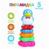 Пирамида «Пингвин на цветке», 5 колец (№463476)