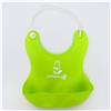 Нагрудник для кормления силиконовый с карманом, цвет зелёный (№2357271)