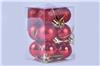 Набор елочных шаров 12шт 30мм NYLR0001-1 красный 257629