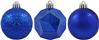 Набор елочных шаров 3шт d6см Кураж AR/039AF03/B синий