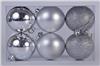 Набор елочных шаров 6шт 60мм NYLR0059-4 серебро 257584