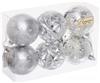 Набор елочных шаров 6шт 6см Вивальди серебро 201-5132