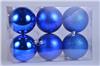 Набор елочных шаров 6шт 80мм NYLR0002-2 синий 257635