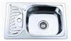 Мойка врезная UZ 6642L хром 660х420х160х0,8, Китай, код 0270200219