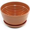 Горшок для цветов Алиса 1л ДМ305Т терракотовый с поддоном (30)