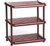 Этажерка в прихожую 3-х секционная М2712 коричневая Универсал (3)