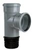 Тройник с ремонтной муфтой d110мм, РОССИЯ, код 0790100081, штрихкод 462003623608, артикул 773325