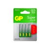 Батарейка Gp super alkaline 24а ааa 3+1 шт
