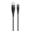 Кабель Olmio solid, usb 2.0 - lightning, 1.2м, 2.1a, черный, 039515 