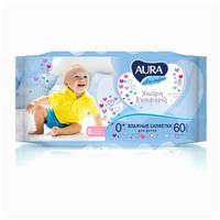 Влажные салфетки Aura Ultra Comfort, детские, 60 шт (№1165938)