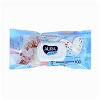 Влажные салфетки Aura Ultra Comfort, детские, гипоаллергенные, 100 шт. (№1226211)