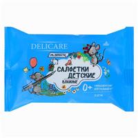 Влажные салфетки Delicare, для детей, Мышата, 15 шт. (№4420005)