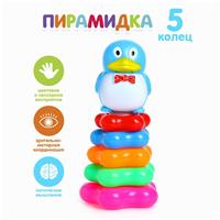 Пирамида «Пингвин на цветке», 5 колец (№463476)