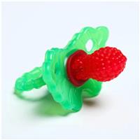 Прорезыватель силиконовый «Ягодка-пустышка», цвет красный, Крошка Я (№2825253)