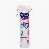 Ватные диски Aura из 100% хлопка, 100 шт. (№1204328)