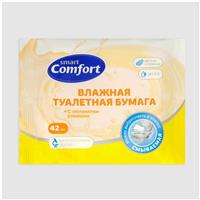 Влажная туалетная бумага Comfort smart с ромашкой, 42 шт. (№7183729)