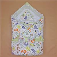 Комплект на выписку 12 пр: одеяло+пододеяльник+уголок+2 пеленки+3 распашонки+3 чепчика+бант (№1878б-2-1_о_18) цвета в ассортименте
