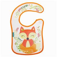 Нагрудник для кормления «Лисичка Соня» непромокаемый на липучке, с карманом (№2237095)