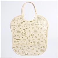 Нагрудник защитный 33х33 см., из клеенки с ПВХ покрытием, цвет бежевый с рисунком (№4967111)