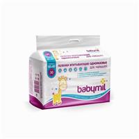 Пеленки впитывающие одноразовые «Babymil», 60*60, 30 шт (№2259988)