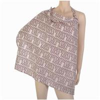 Накидка для кормления малыша, цвет бежевый, рисунок слова (№2598216)