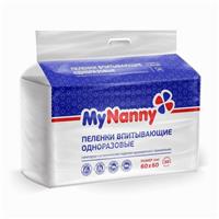 Пеленки впитывающие одноразовые My Nanny, эконом, 60 х 60, 30 шт. (№2682384)