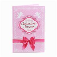 Папка для свидетельства о крещении для девочки 