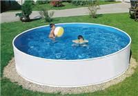 Морозоустойчивый бассейн Azuro BLUE / WHITE 240, круглый 2,4х0,9 м eco 2000