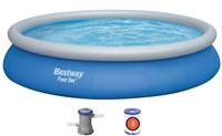Надувной бассейн Bestway круглый 457х84 см (фильтр) арт. 57313