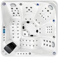 СПА бассейн Joyee SPA Seattle, 210х210х83 см чаша Ocean wave, Боковые панели, цвет Grey