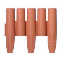 Забор (ограждение) Prosperplast Palisada 2.7 м, терракотовый