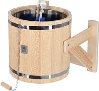 Устройство для обливания Банные Штучки Русский душ 20 л, липа, вставка из нерж.стали, 