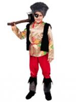 Костюм карнавальный детский 1018 к-18 Разбойник размер 116-60, РОССИЯ, код 6280402113, штрихкод 466025046427, артикул